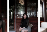 褪去职场锋芒，素裙与园林撞出东方韵味
