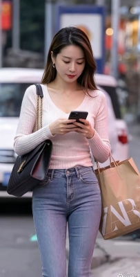 轻衣素裳，独步街头。