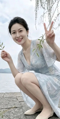 去湖畔吹风折柳